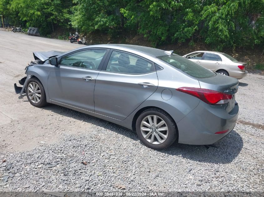 2016 Hyundai Elantra Se VIN: KMHDH4AE7GU572001 Lot: 39487335