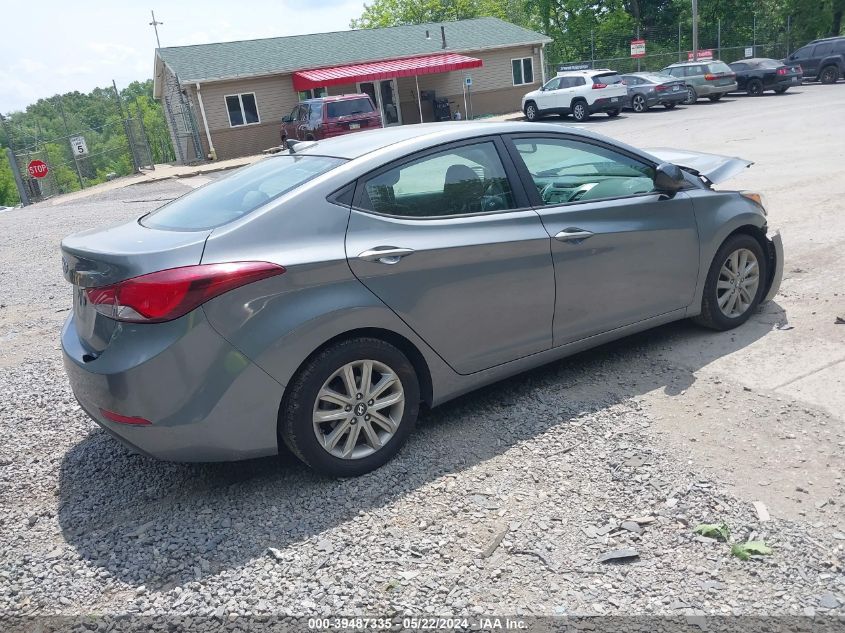 2016 Hyundai Elantra Se VIN: KMHDH4AE7GU572001 Lot: 39487335