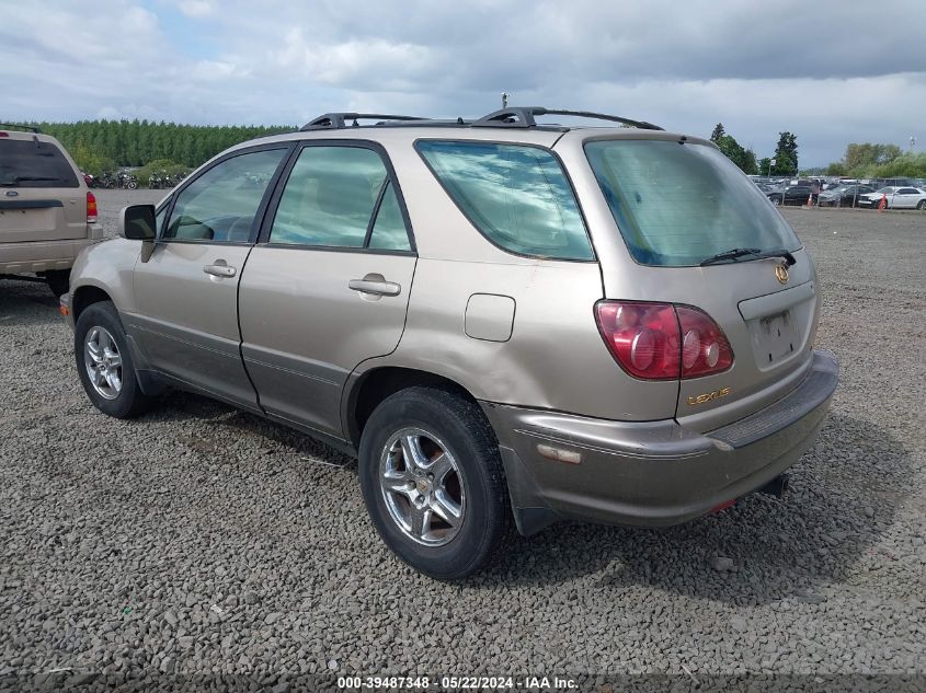 1999 Lexus Rx 300 VIN: JT6HF10U5X0015072 Lot: 39487348