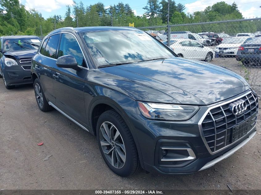 2021 Audi Q5 Premium Plus 45 Tfsi Quattro S Tronic VIN: WA1BAAFY4M2003156 Lot: 39487355