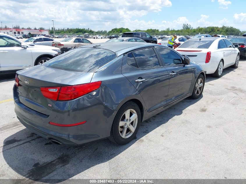 2015 Kia Optima Lx VIN: KNAGM4A71F5627496 Lot: 39487403