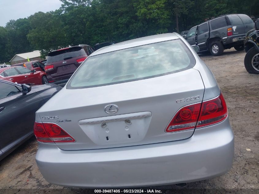 2005 Lexus Es 330 VIN: JTHBA30G555103959 Lot: 39487405