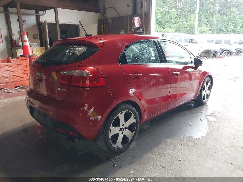 2012 Kia Rio5 Sx VIN: KNADN5A38C6031892 Lot: 39487435