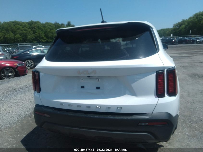 2022 Kia Sorento Lx VIN: 5XYRG4LC8NG140797 Lot: 39487444