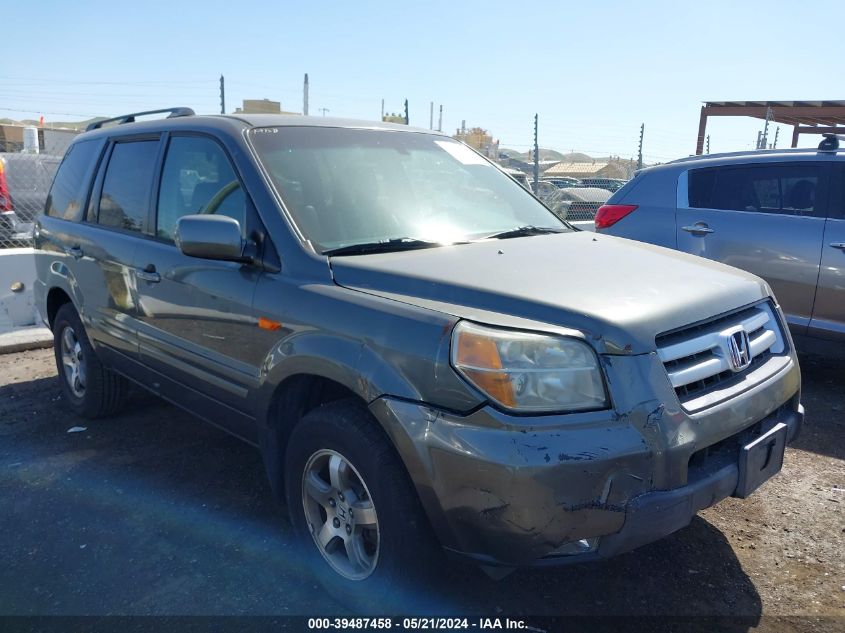 2007 Honda Pilot Ex-L VIN: 2HKYF18787H512630 Lot: 39487458