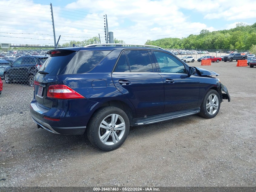 2015 Mercedes-Benz Ml 350 4Matic VIN: 4JGDA5HB1FA555524 Lot: 39487463