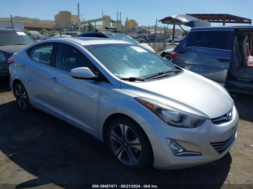 2015 Hyundai Elantra Sport VIN: KMHDH4AH8FU382295 Lot: 39487471