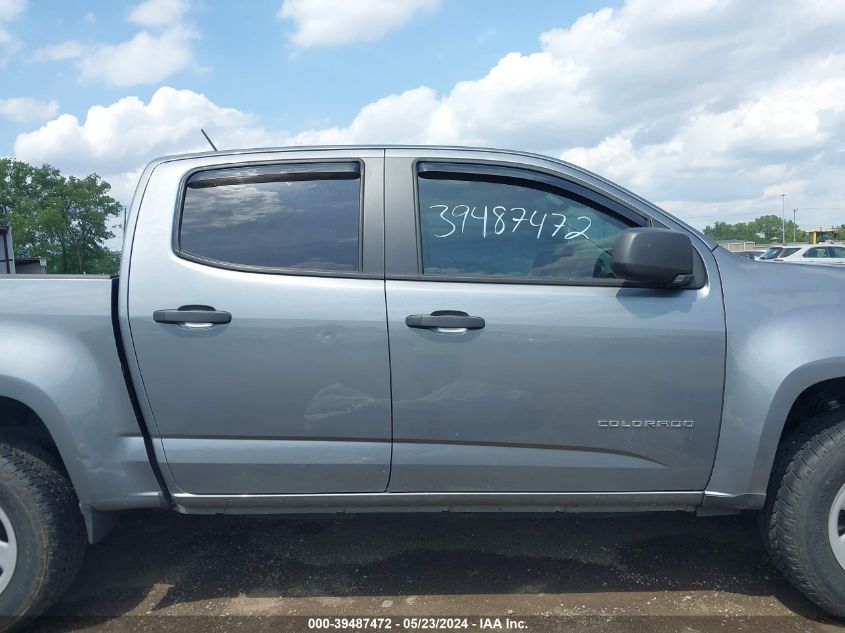 2021 Chevrolet Colorado 2Wd Short Box Wt VIN: 1GCGSBEAXM1182943 Lot: 39487472