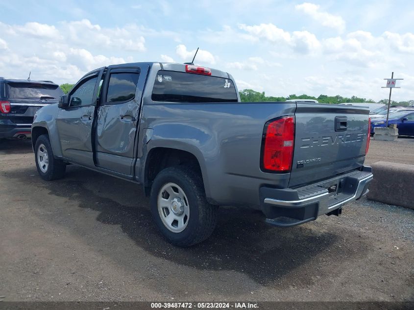 2021 Chevrolet Colorado 2Wd Short Box Wt VIN: 1GCGSBEAXM1182943 Lot: 39487472