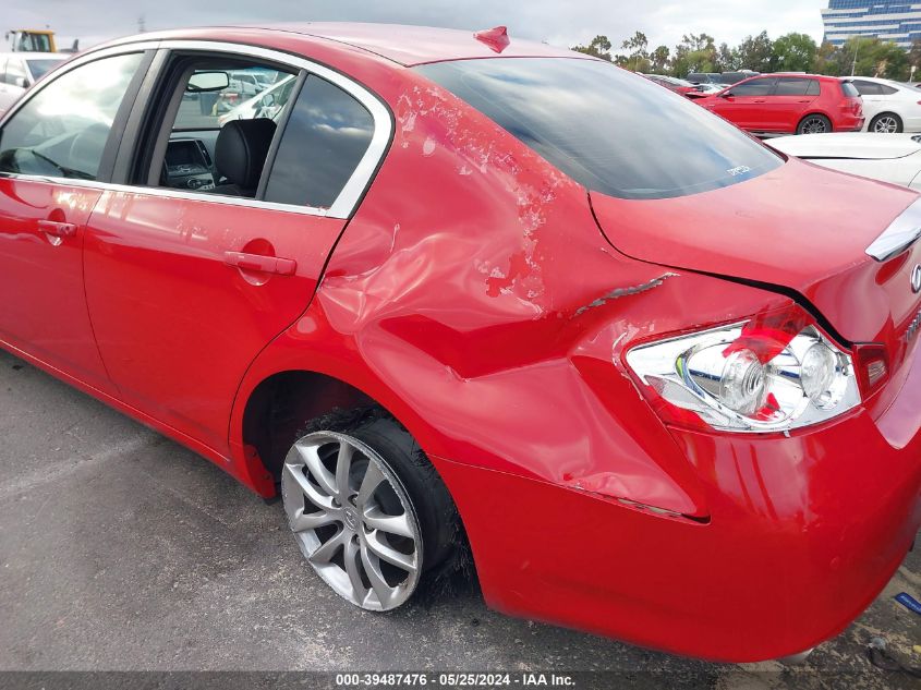 2013 Infiniti G37 Journey VIN: JN1CV6AP8DM301419 Lot: 39487476