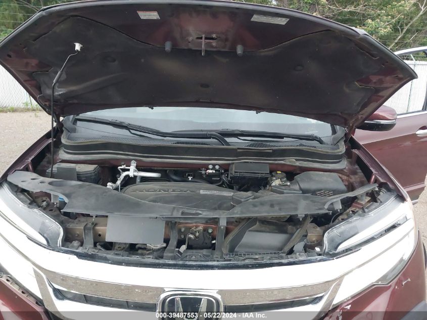 2021 Honda Pilot Awd Elite VIN: 5FNYF6H0XMB000166 Lot: 39487553