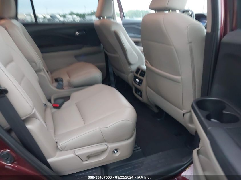 2021 Honda Pilot Awd Elite VIN: 5FNYF6H0XMB000166 Lot: 39487553