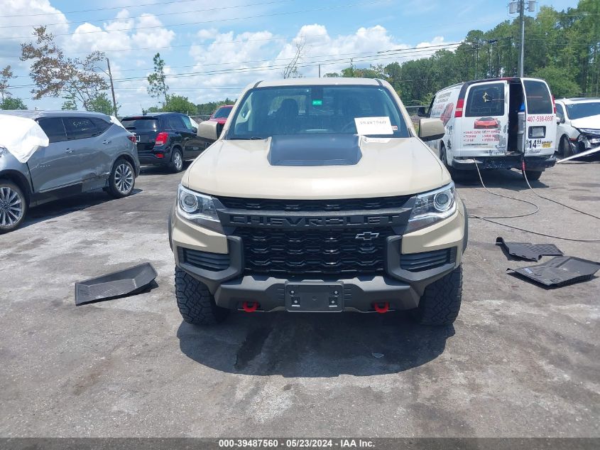 2021 Chevrolet Colorado 4Wd Short Box Zr2 VIN: 1GCPTEE11M1251419 Lot: 39487560