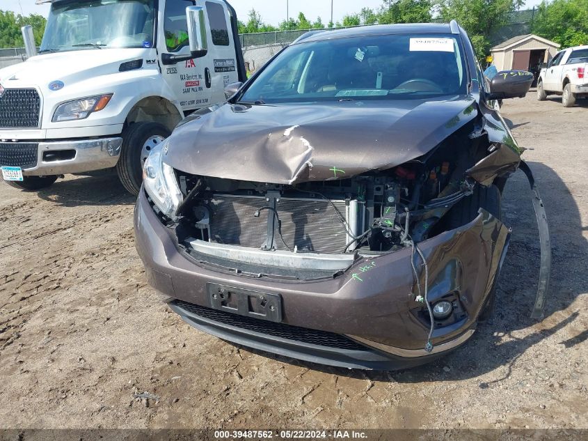 2017 Nissan Murano Sl VIN: 5N1AZ2MH9HN165870 Lot: 39487562