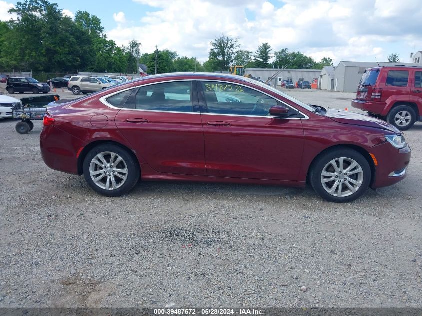 2016 Chrysler 200 Limited VIN: 1C3CCCAB8GN115291 Lot: 39487572