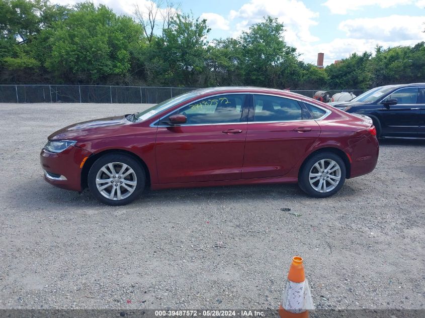 2016 Chrysler 200 Limited VIN: 1C3CCCAB8GN115291 Lot: 39487572
