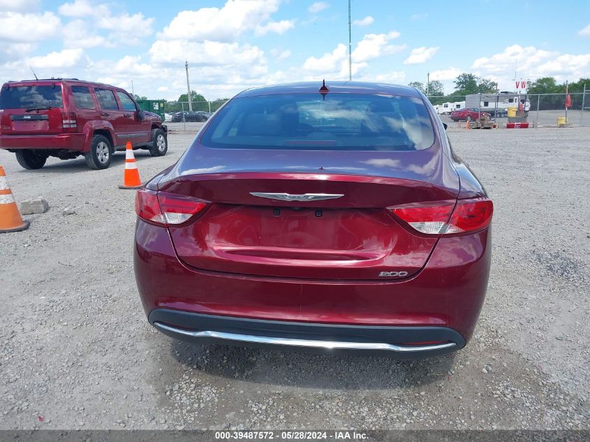 2016 Chrysler 200 Limited VIN: 1C3CCCAB8GN115291 Lot: 39487572