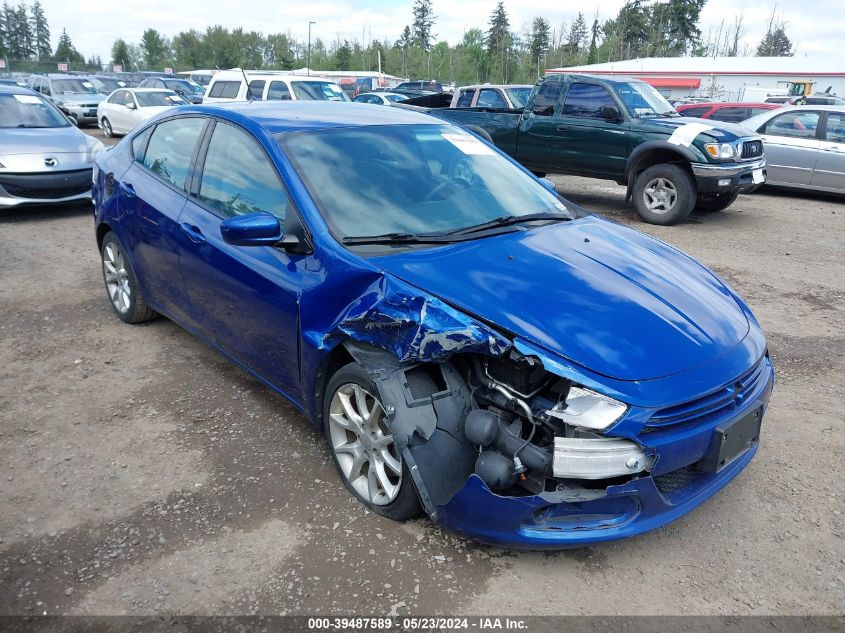 2013 Dodge Dart Sxt VIN: 1C3CDFBA7DD136624 Lot: 39487589