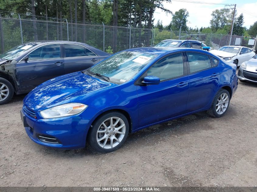 2013 Dodge Dart Sxt VIN: 1C3CDFBA7DD136624 Lot: 39487589