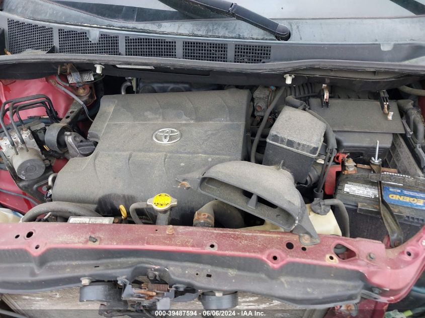 2011 Toyota Sienna Xle VIN: 5TDDK3DC9BS023813 Lot: 39487594