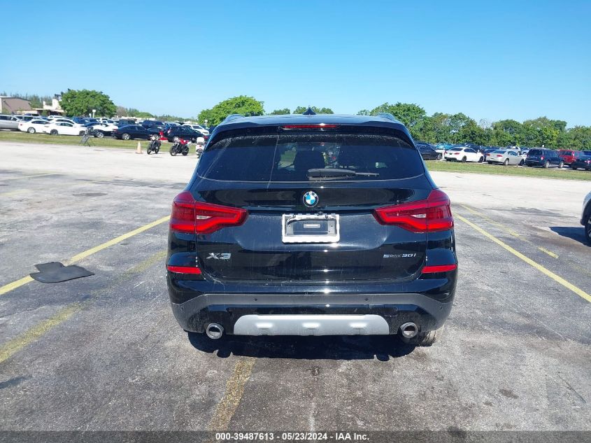 2019 BMW X3 Sdrive30I VIN: 5UXTR7C50KLF29776 Lot: 39487613