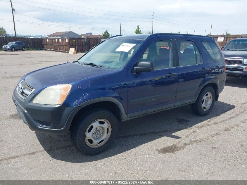 2004 Honda Cr-V Lx VIN: JHLRD78504C039909 Lot: 39487617