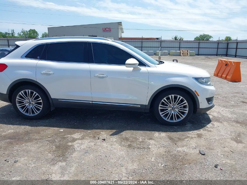 2017 Lincoln Mkx Reserve VIN: 2LMPJ6LR1HBL28854 Lot: 39487621