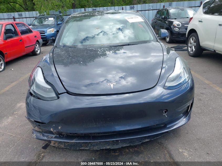 2022 Tesla Model 3 Long Range Dual Motor All-Wheel Drive VIN: 5YJ3E1EB7NF180164 Lot: 39487655