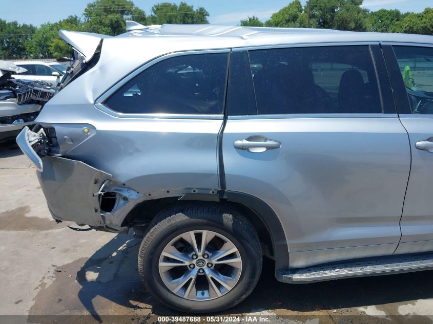 2016 Toyota Highlander Le Plus V6 VIN: 5TDZKRFH2GS184836 Lot: 39487688