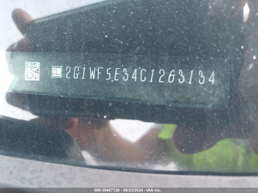 2012 Chevrolet Impala Ls VIN: 2G1WF5E34C1263134 Lot: 39487726