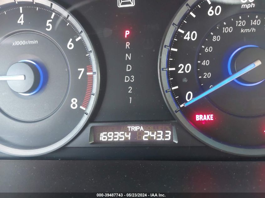 2010 Honda Accord Crosstour Ex-L VIN: 5J6TF2H55AL016955 Lot: 39487743