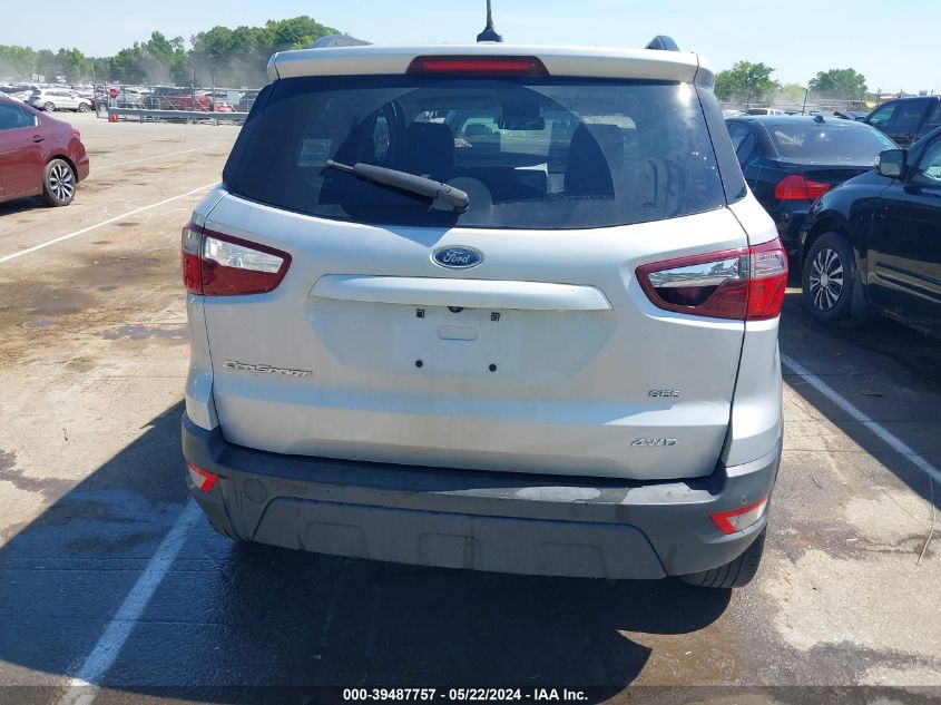 2018 Ford Ecosport Ses VIN: MAJ6P1CL3JC201785 Lot: 39487757