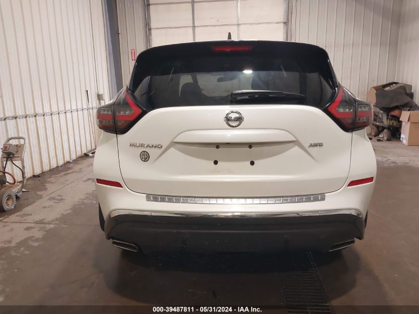 2022 Nissan Murano S Intelligent Awd VIN: 5N1AZ2AS5NC128824 Lot: 39487811
