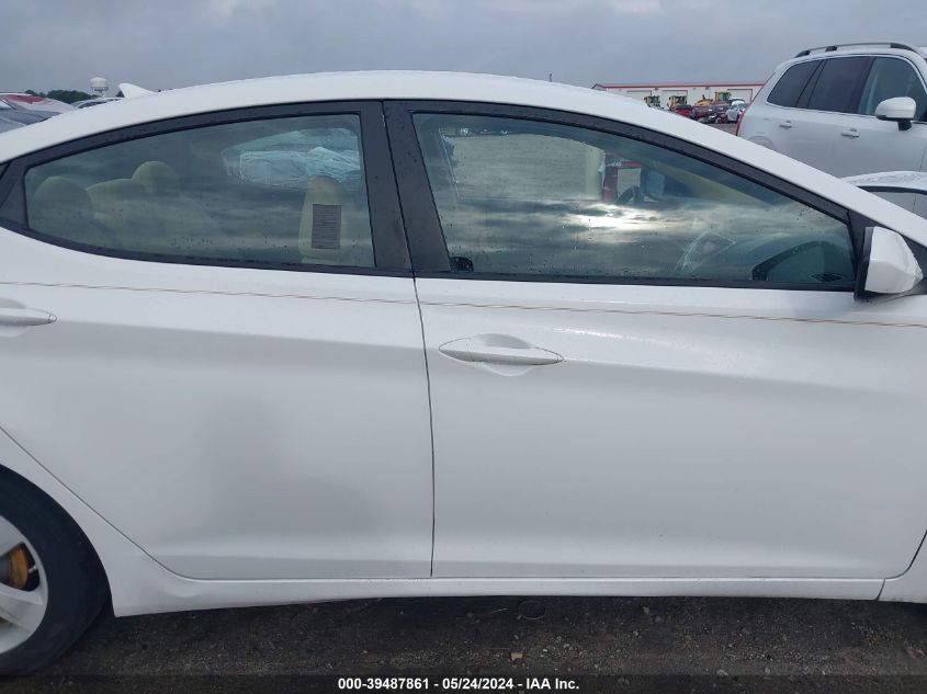 2012 Hyundai Elantra Gls VIN: 5NPDH4AE3CH117185 Lot: 39487861