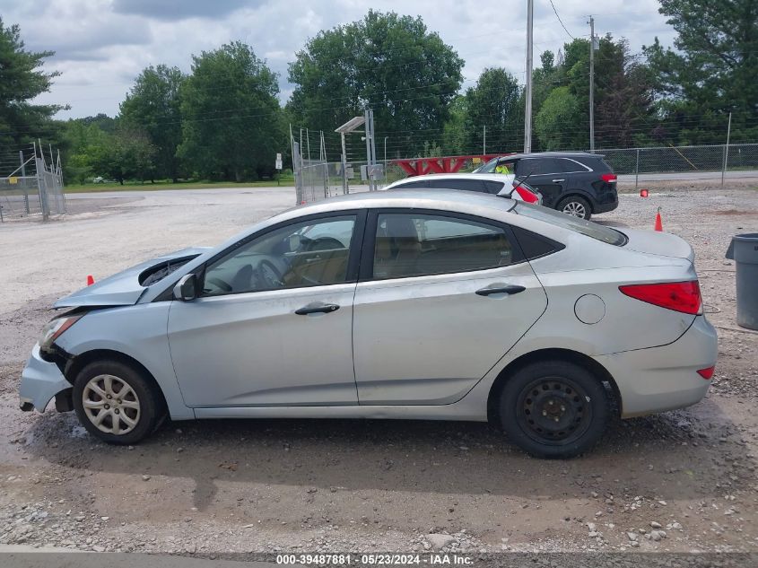 2012 Hyundai Accent Gls VIN: KMHCT4AE6CU041151 Lot: 39487881