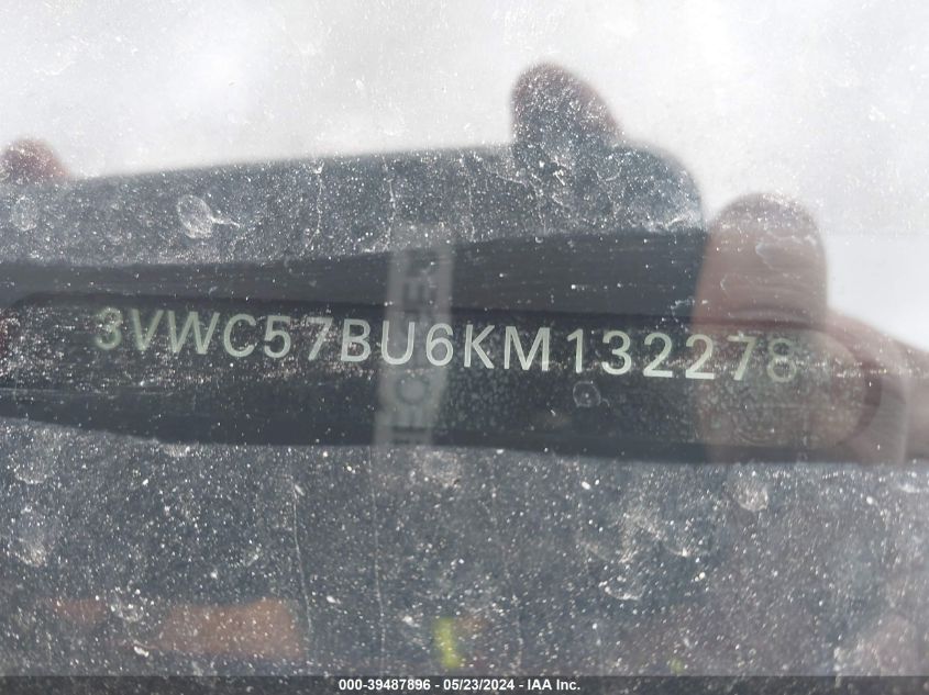 2019 Volkswagen Jetta 1.4T R-Line/1.4T S/1.4T Se VIN: 3VWC57BU6KM132278 Lot: 39487896