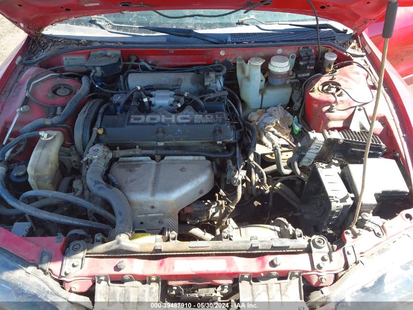 1999 Mitsubishi Eclipse Gs VIN: 4A3AK44Y2XE145363 Lot: 39487910