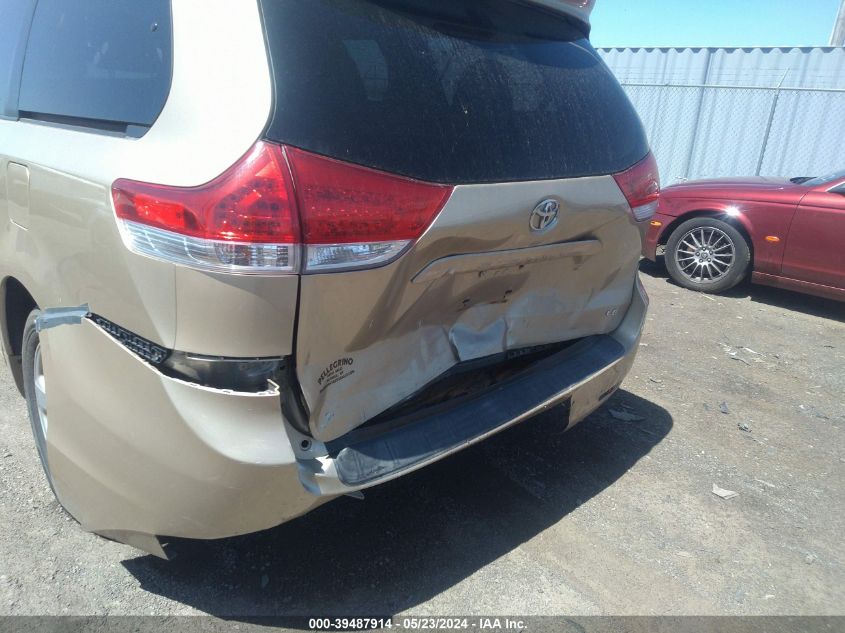 2011 Toyota Sienna Le V6 VIN: 5TDKK3DC7BS042822 Lot: 39487914