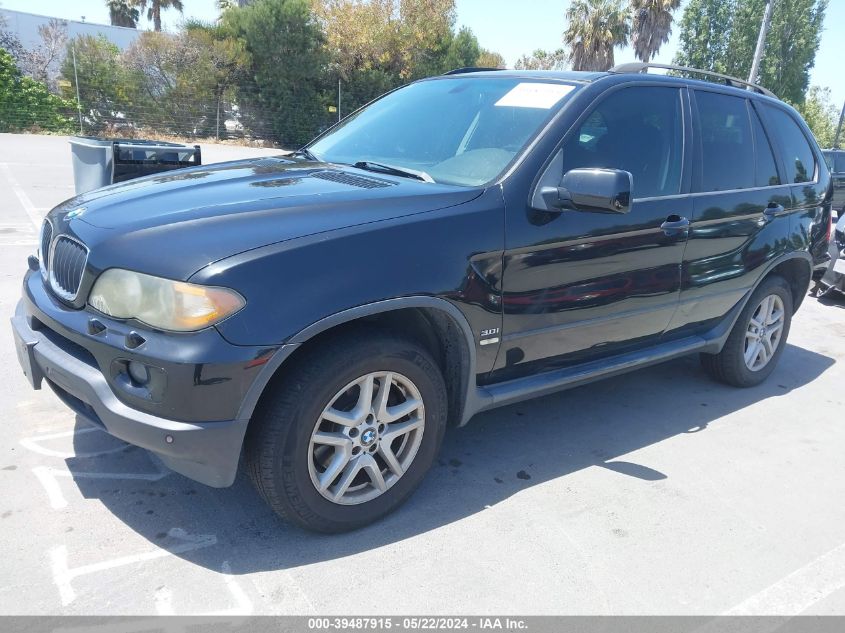 2006 BMW X5 3.0I VIN: 5UXFA13546LY33181 Lot: 39487915