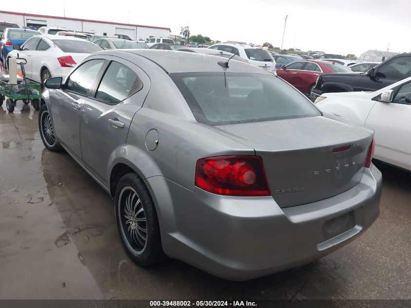 2013 Dodge Avenger Se VIN: 1C3CDZAB1DN544199 Lot: 39488002