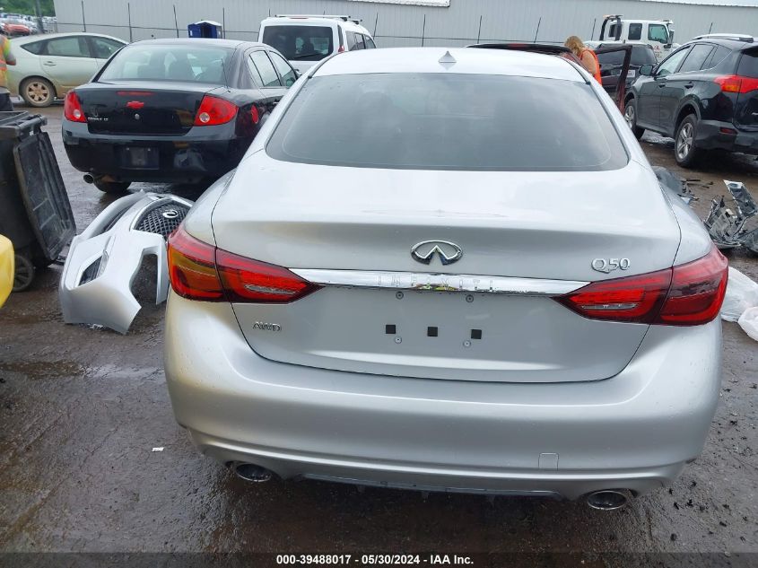2018 Infiniti Q50 3.0T Luxe VIN: JN1EV7AR0JM443856 Lot: 39488017