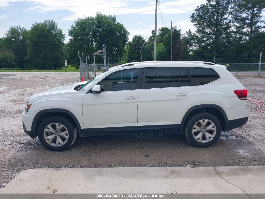 2018 Volkswagen Atlas 3.6L V6 Se VIN: 1V2KR2CAXJC571055 Lot: 39488070