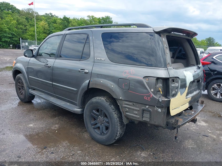 2003 Toyota Sequoia Limited V8 VIN: 5TDBT48AX3S193621 Lot: 39488071