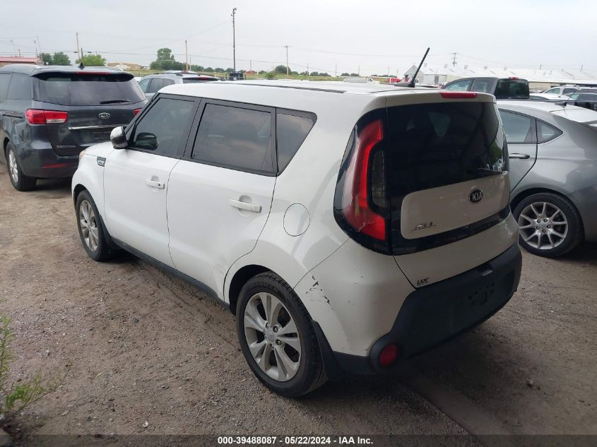 2014 Kia Soul + VIN: KNDJP3A55E7085167 Lot: 39488087