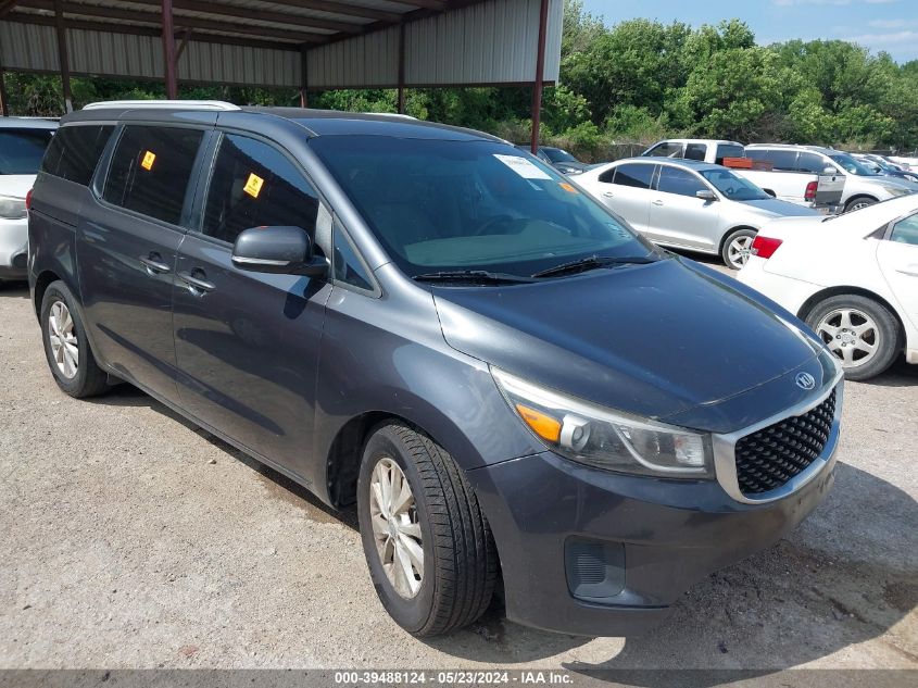 2015 Kia Sedona Lx VIN: KNDMB5C13F6065623 Lot: 39488124