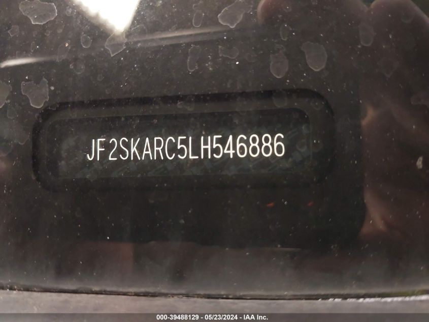 2020 Subaru Forester Sport VIN: JF2SKARC5LH546886 Lot: 39488129