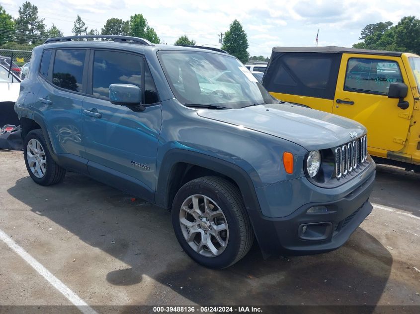 2018 Jeep Renegade Latitude 4X4 VIN: ZACCJBBB4JPJ53655 Lot: 39488136