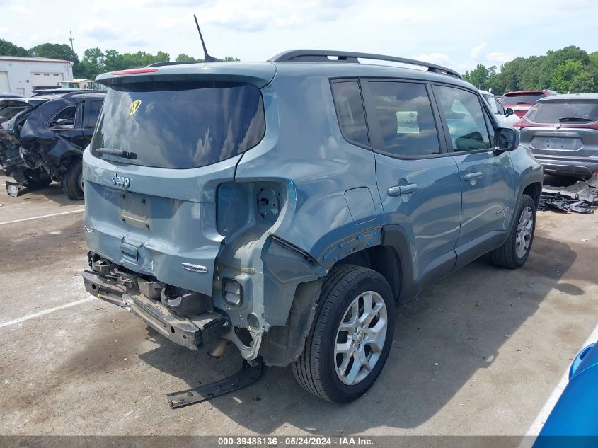 2018 Jeep Renegade Latitude 4X4 VIN: ZACCJBBB4JPJ53655 Lot: 39488136