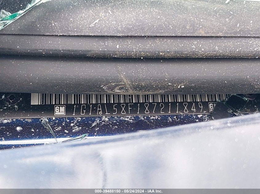 2008 Chevrolet Cobalt Lt VIN: 1G1AL58F187211849 Lot: 39488150