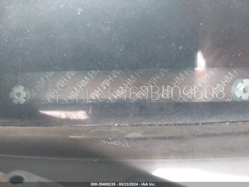 2007 Honda Odyssey Ex-L VIN: 5FNRL38767B409603 Lot: 39488235